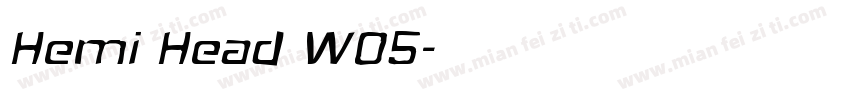 Hemi Head W05字体转换